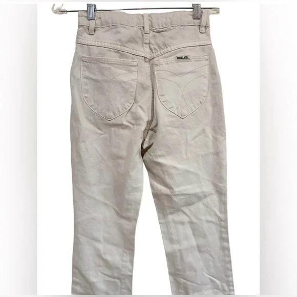 ROLLA'S High Rise Straight Jeans Cream - Picture 4 of 8